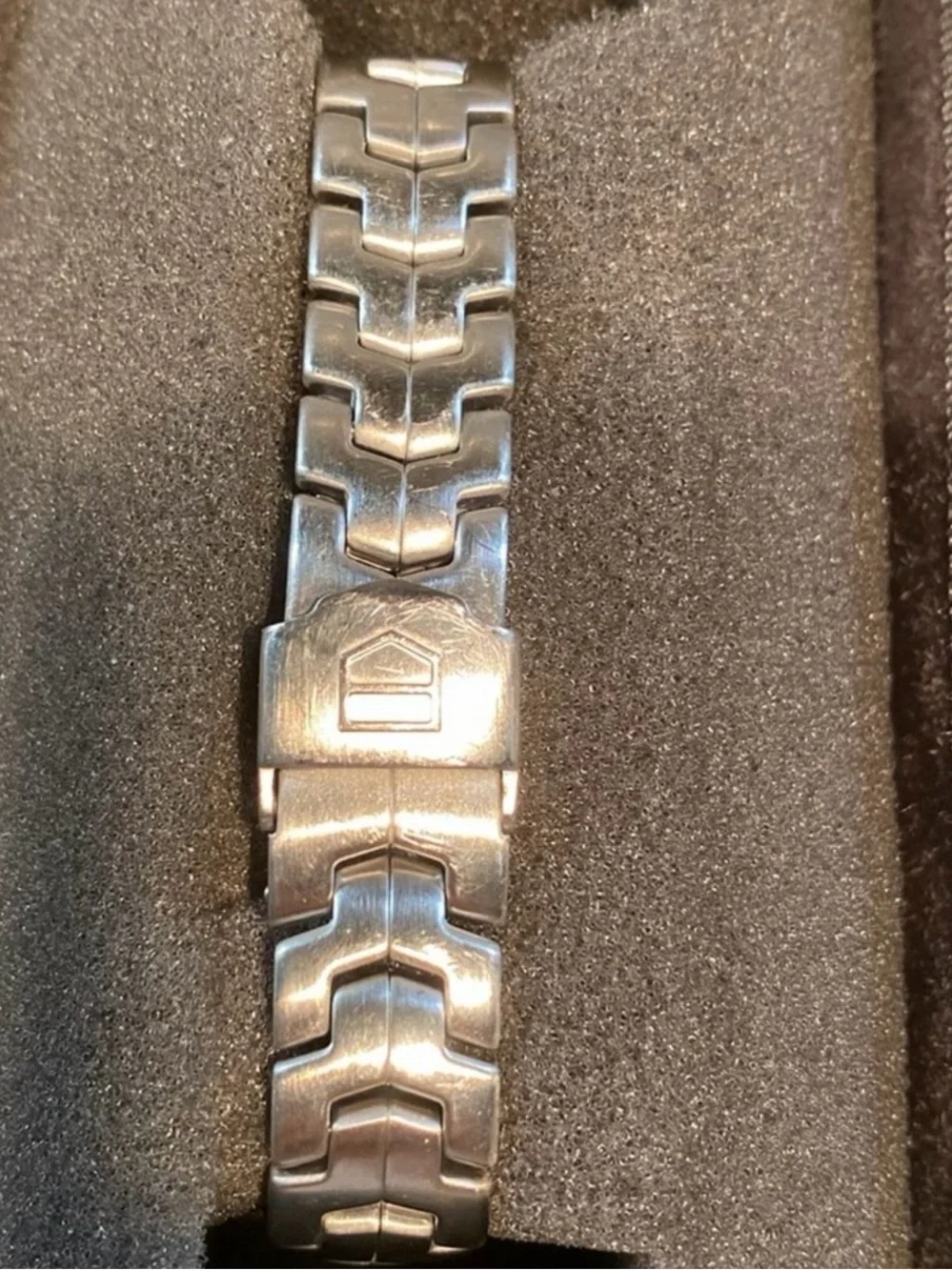 Tag Heuer Silver Link Stainless Steel Rotating bezel Bracelet Watch WJ1310